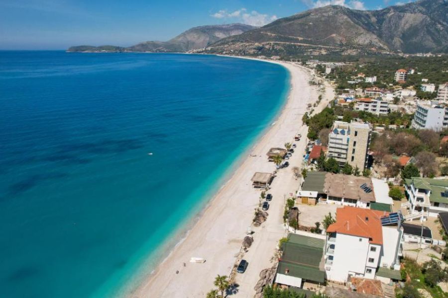 Borsh Beach on the Albanian Riviera
